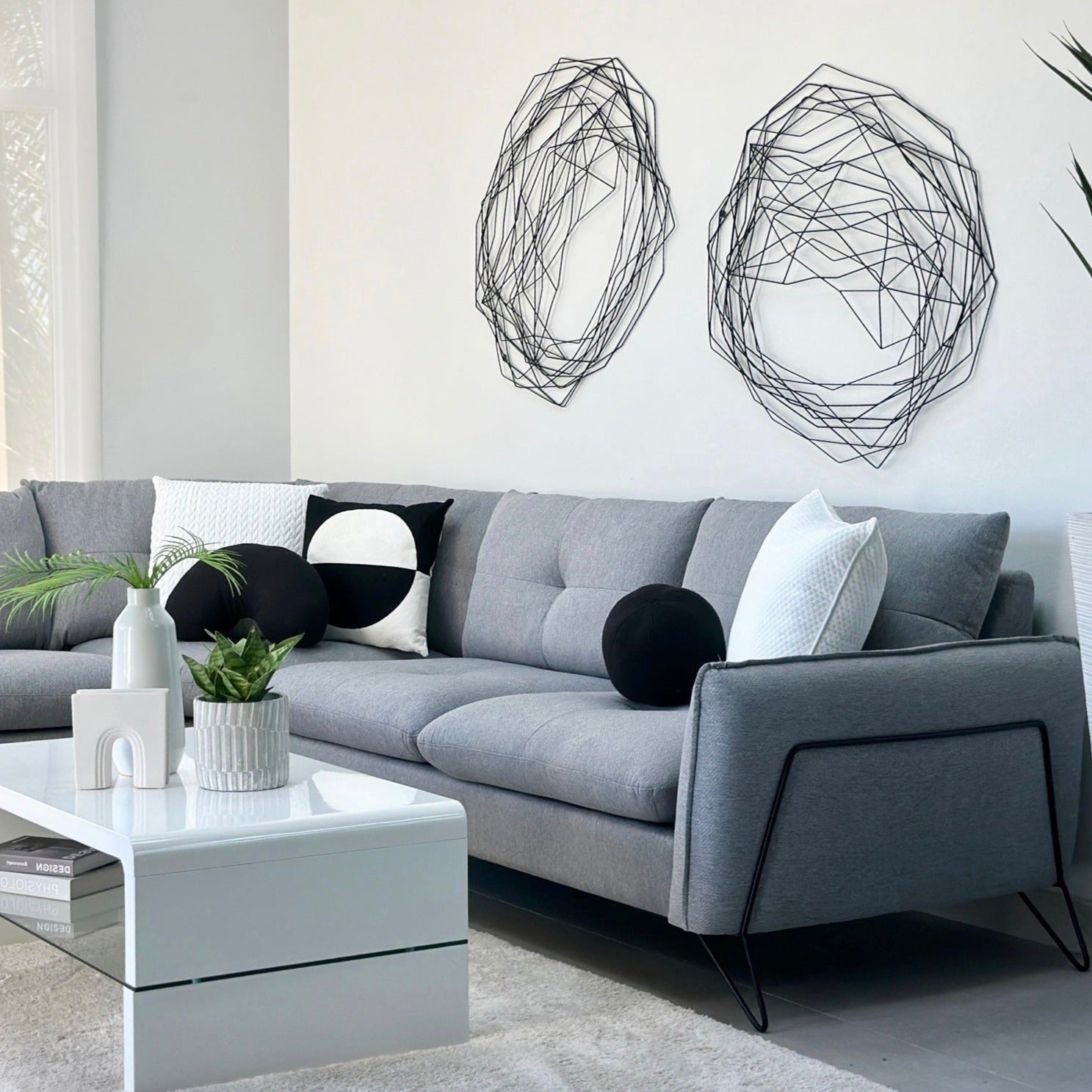 Cami Gray Corner Sofa Left Side