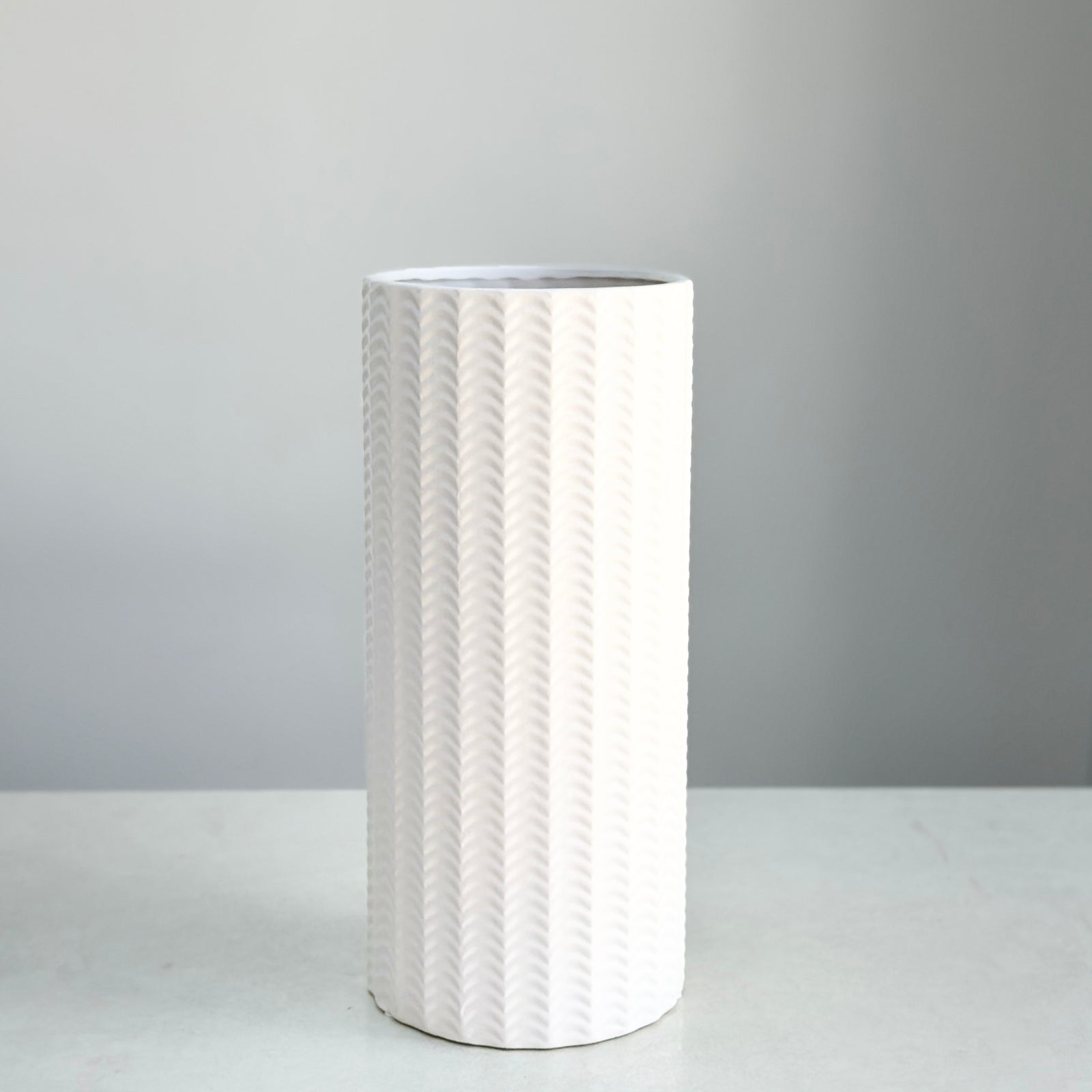 Ceramic Tall Round Vase