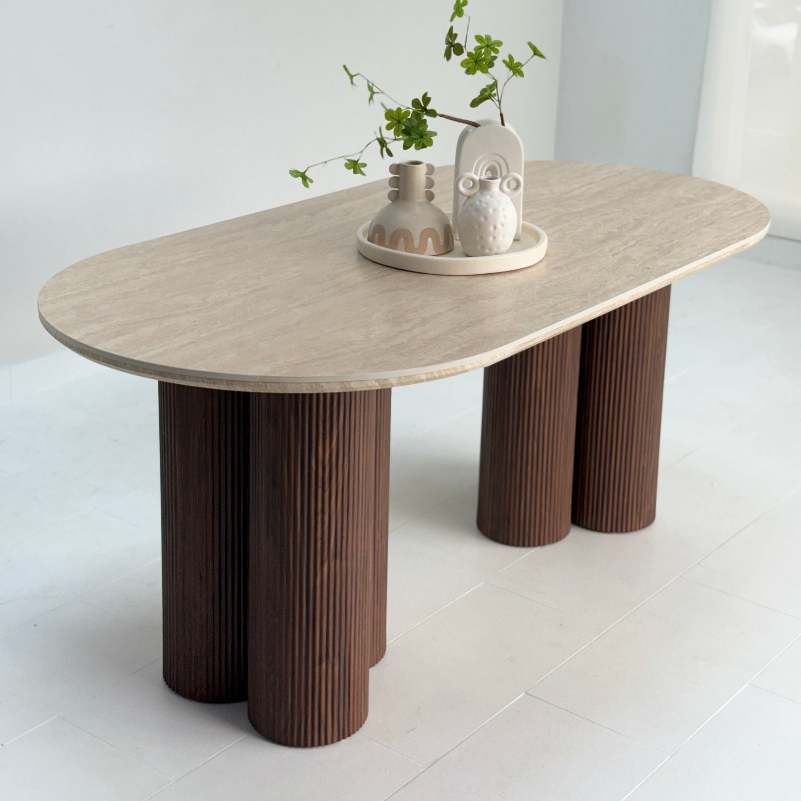 Skog Dining Long Table Ceramic Top
