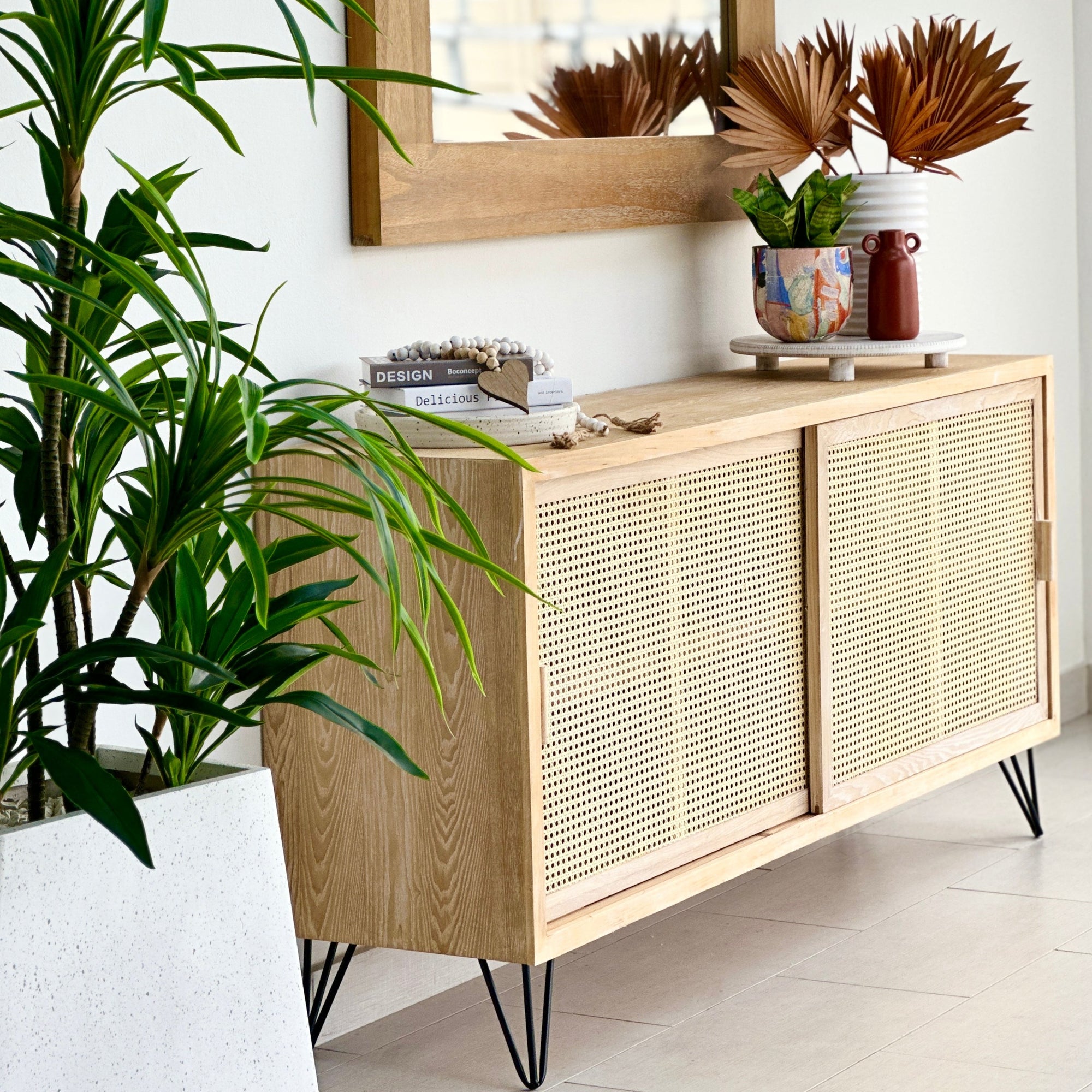 Nordic Natural Rattan Buffet Table