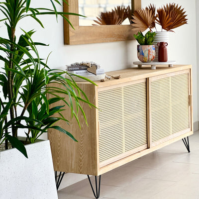 Nordic Natural Rattan Buffet Table