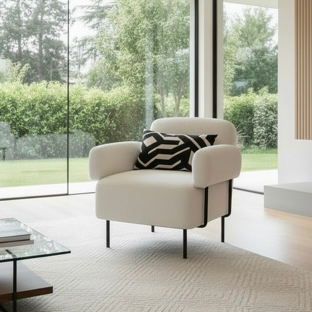 Trazzo Ivory Accent Chair