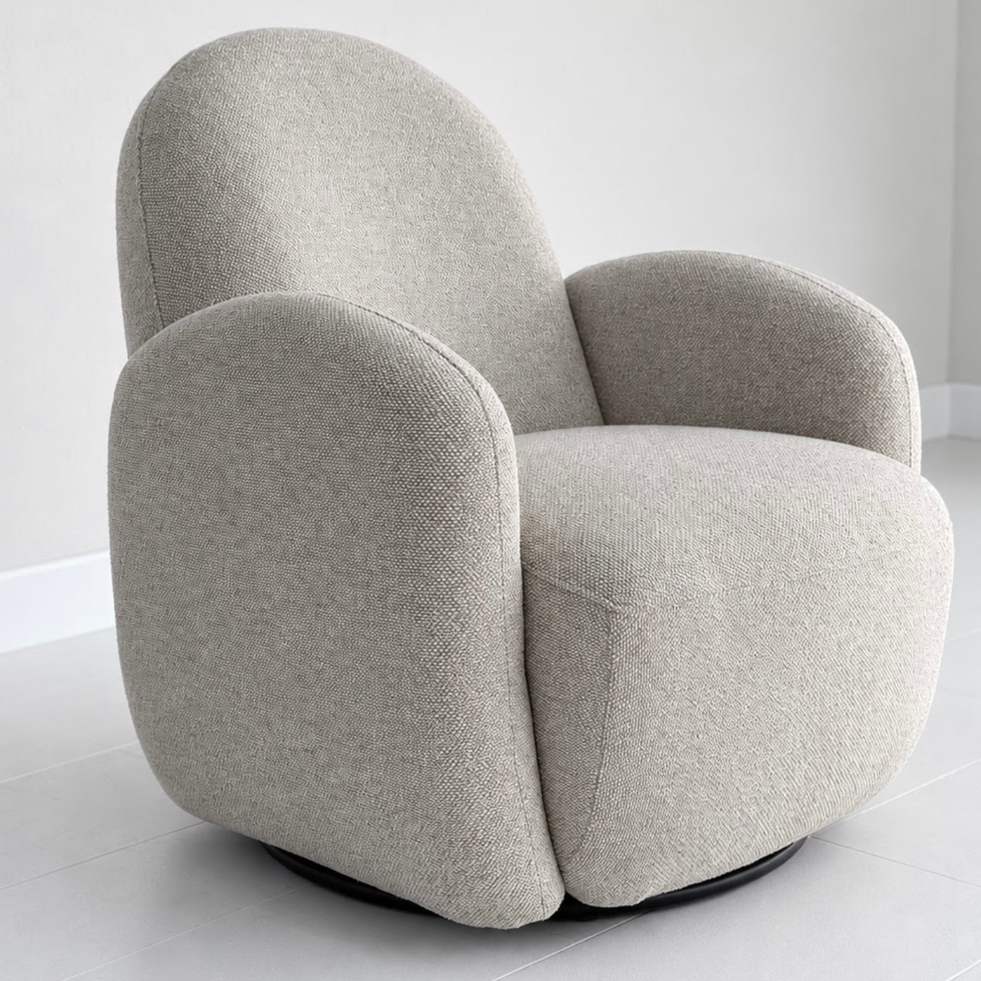 Leonor Swivel Arm Chair Sand