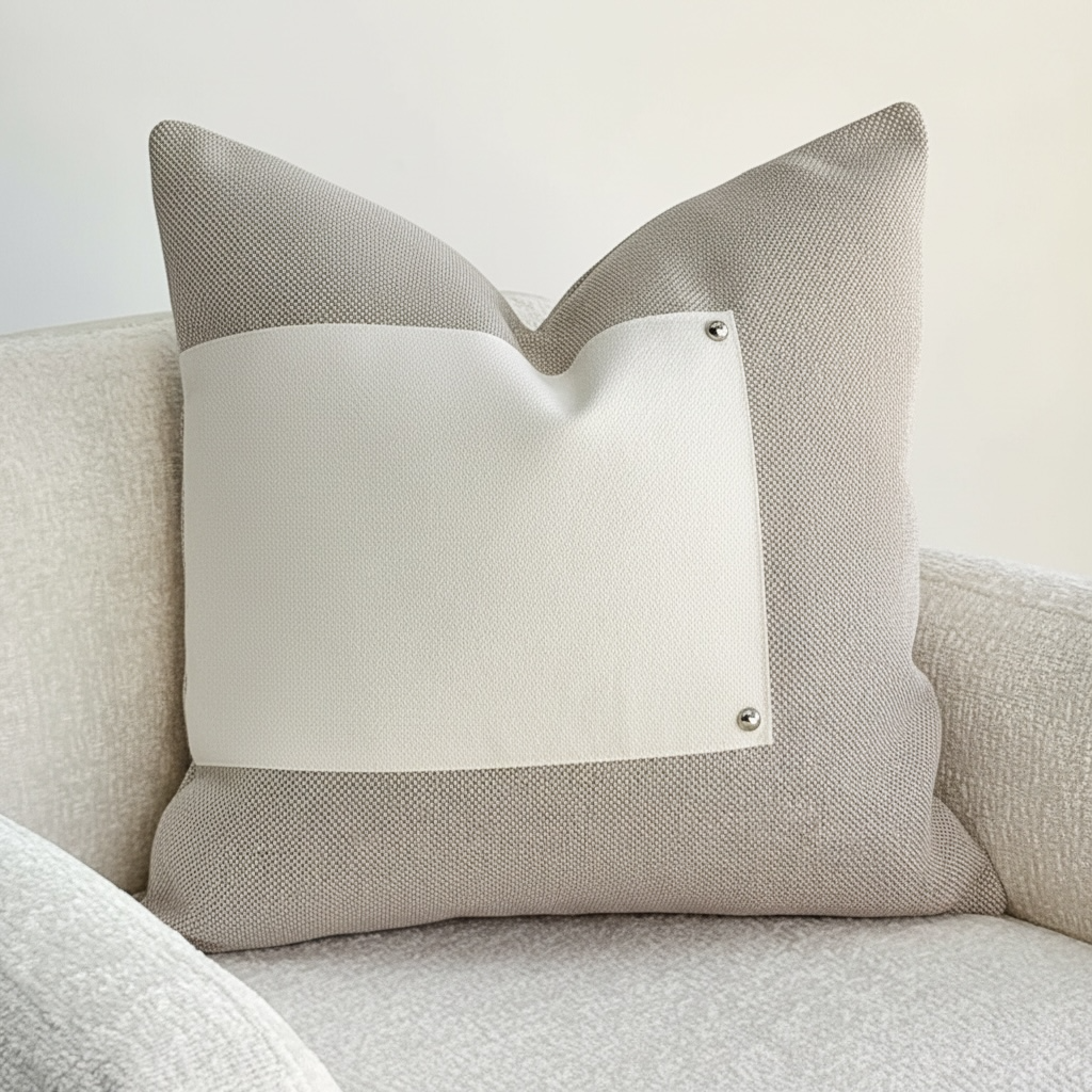 Cover Pillow Ivory Patch