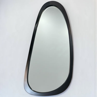 Irregular Wooden Black Mirror