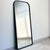 Rounded Edges Black Frame Floor Mirror