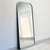 Rounded Edges Silver Frame Floor Mirror