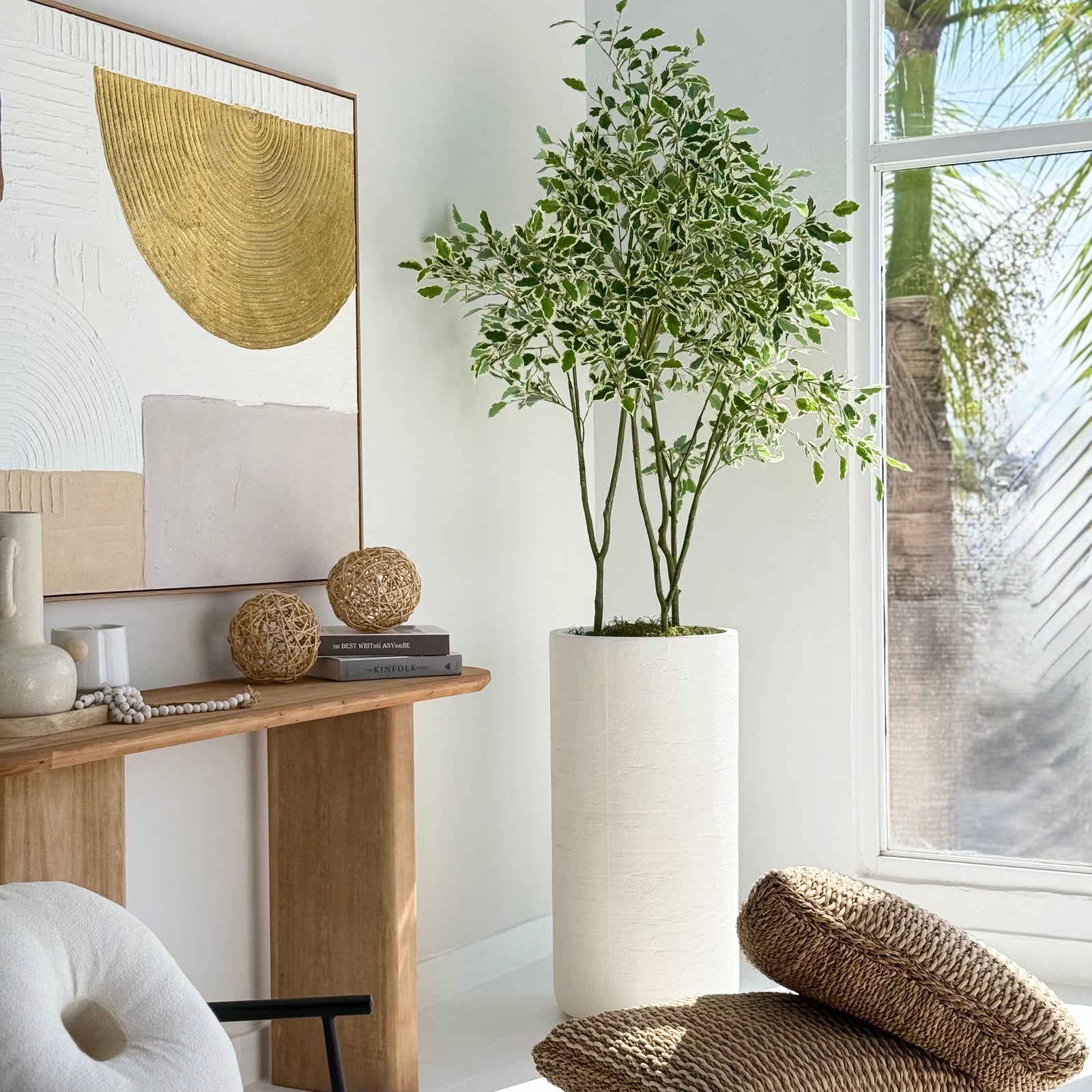 Potted Faux Ficus 5'