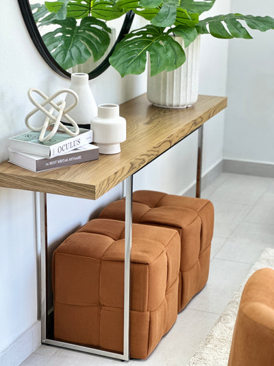 Harmony Walnut Top Console Table