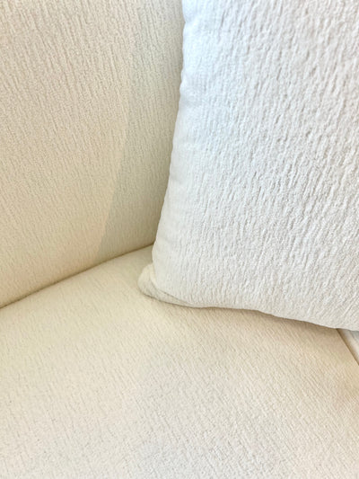 Island Curve Ivory Sofa