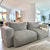 Three Piece Gray Ultra Comfort Sofa