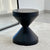 Sand Clock Black Metal Side Table