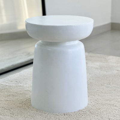 Volcano White side Table