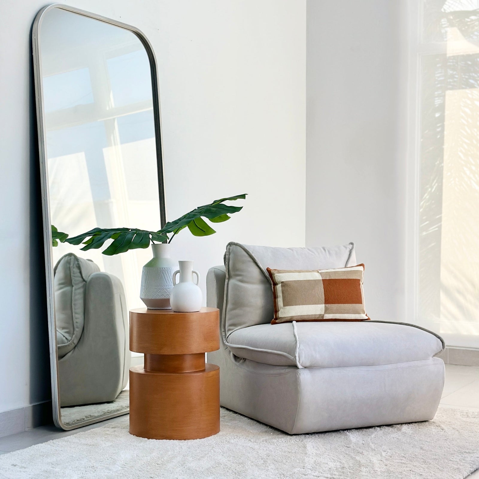 Pylon End Table Wood Color