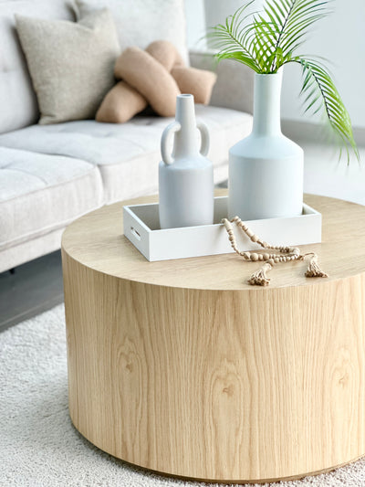 Natural Cylinder Coffee Table