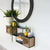 Interlocking Wood and Metal Wall Shelf