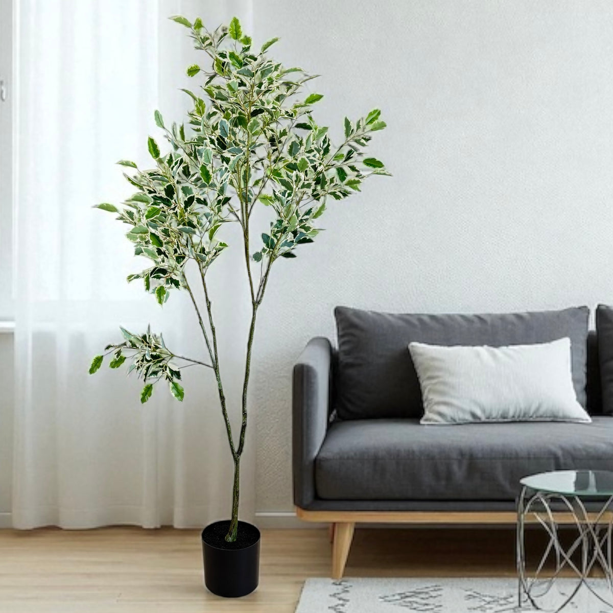 Potted Faux Ficus 5'