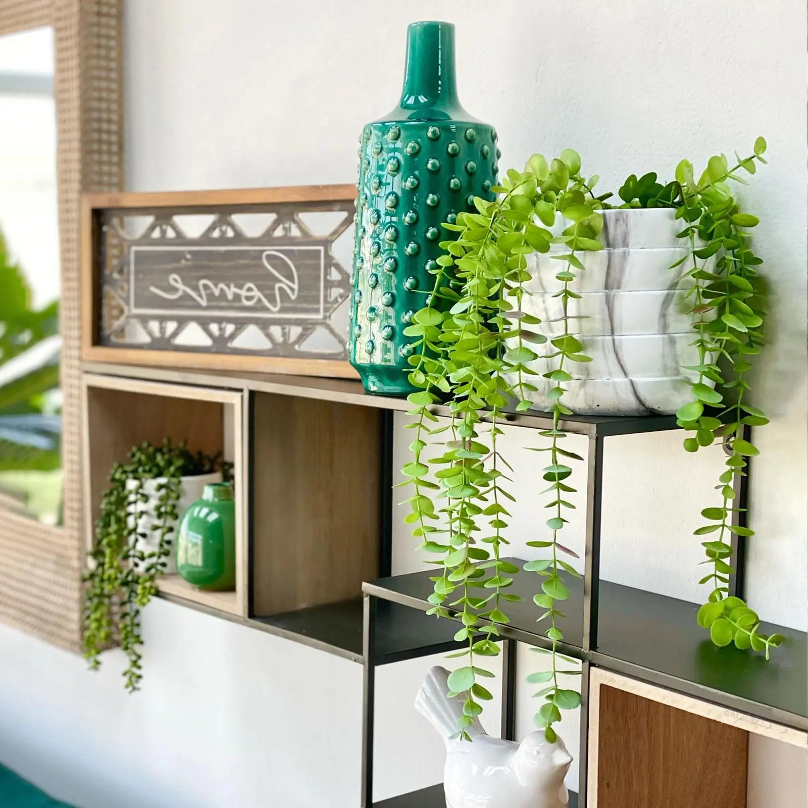 Windy Round Marble Pot Vase