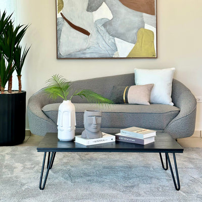 Rectangular Earhart Black Coffee Table