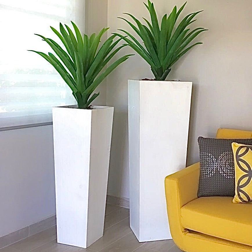 Column Fiber Clay Terrazzo Planter