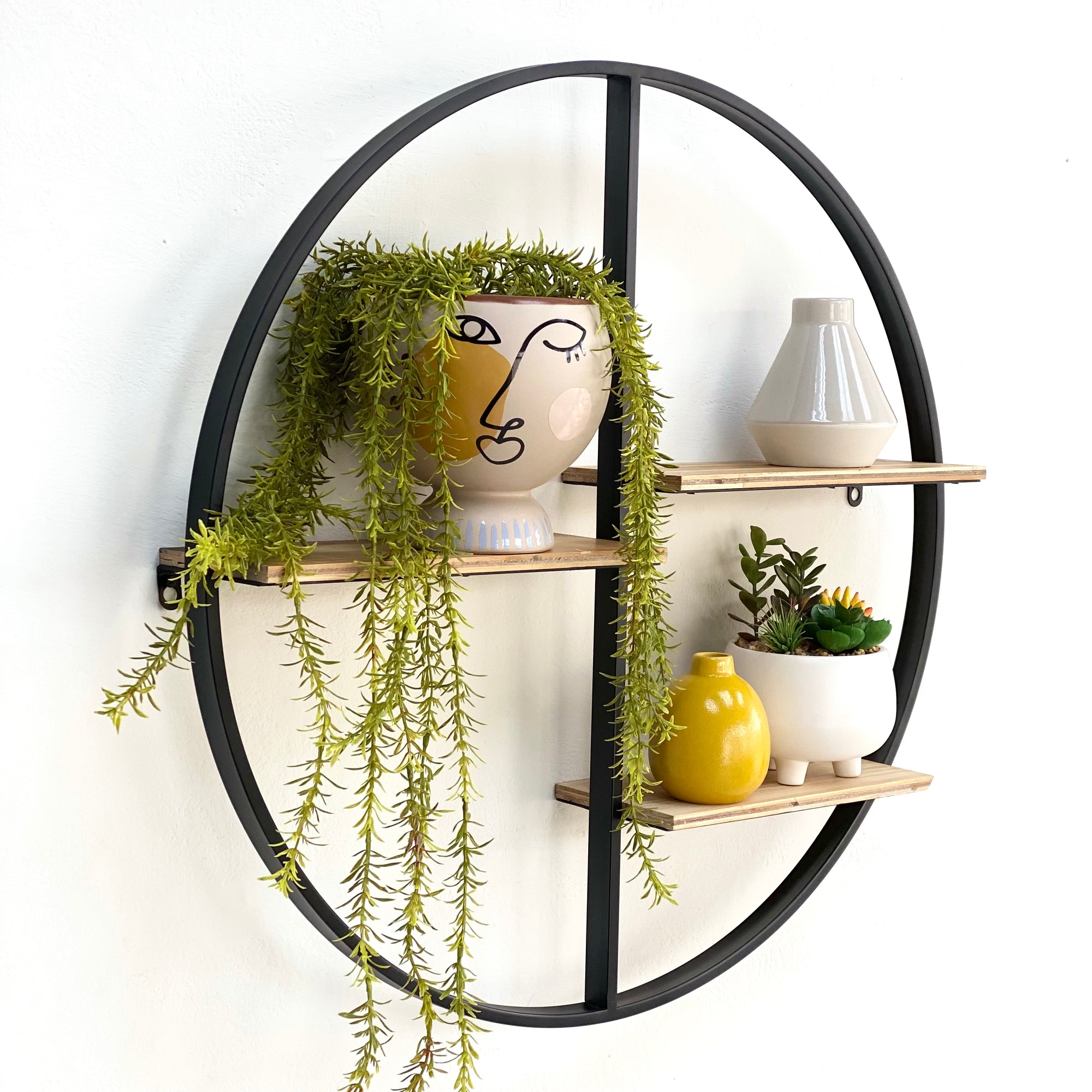 Floating Round Wall Shelf