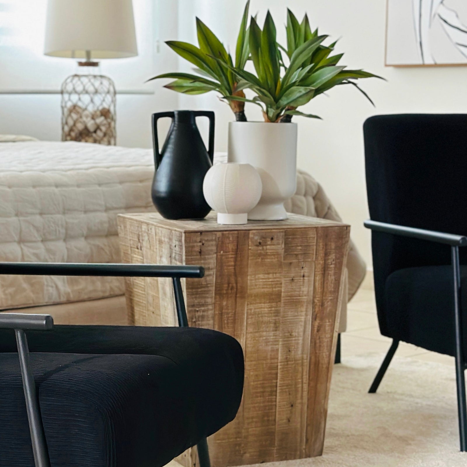 Recycle Wood End Table