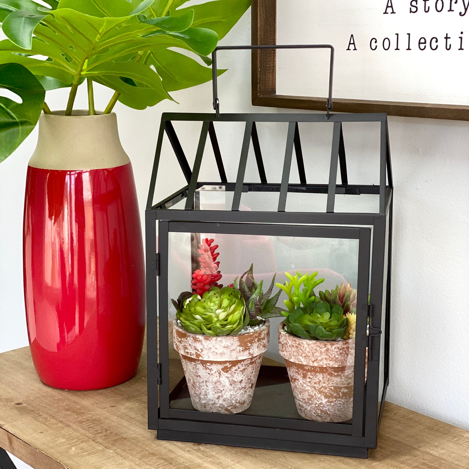 Metallic Black house Classic Lantern