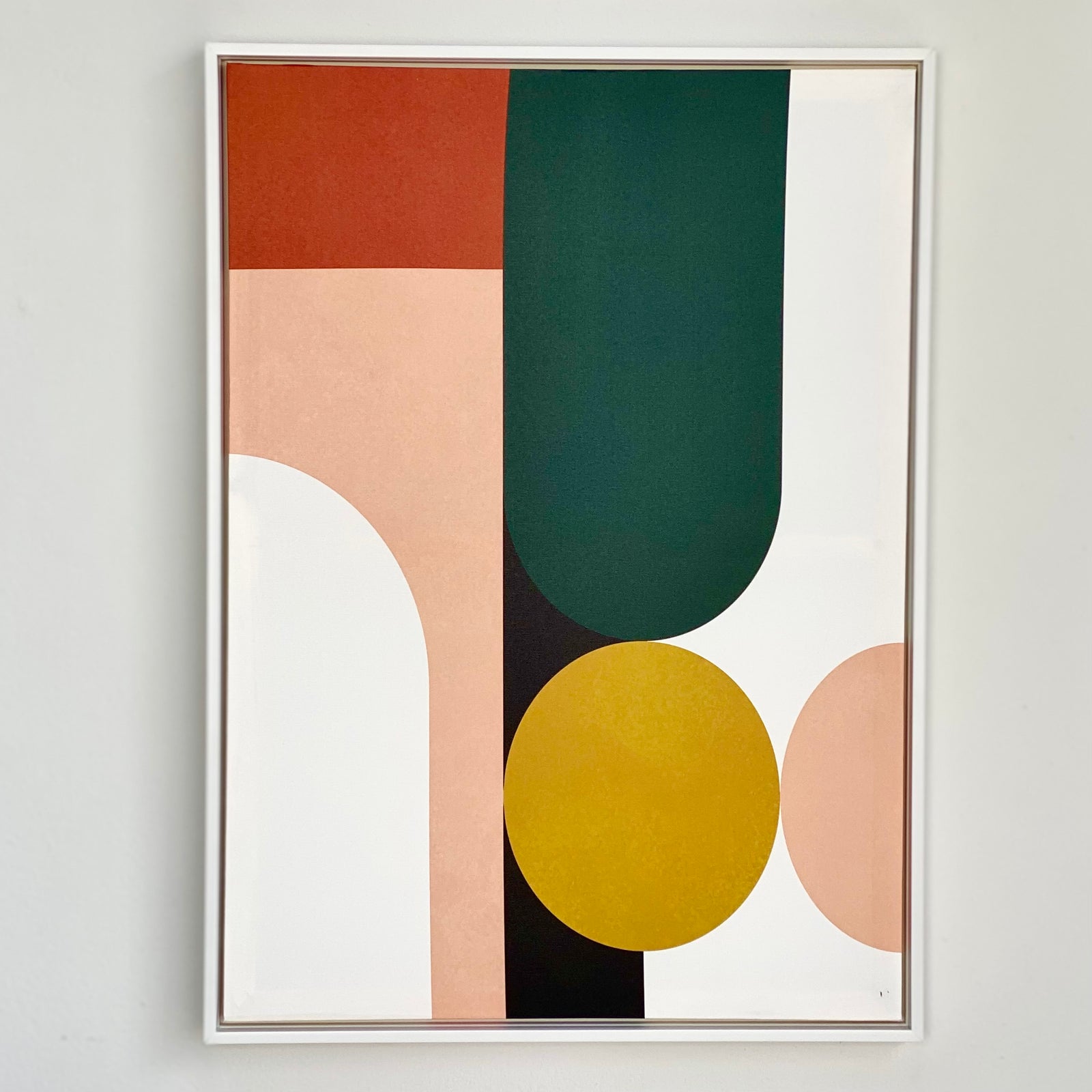 Aesthetic Geo Framed Canvas Print Wall Art