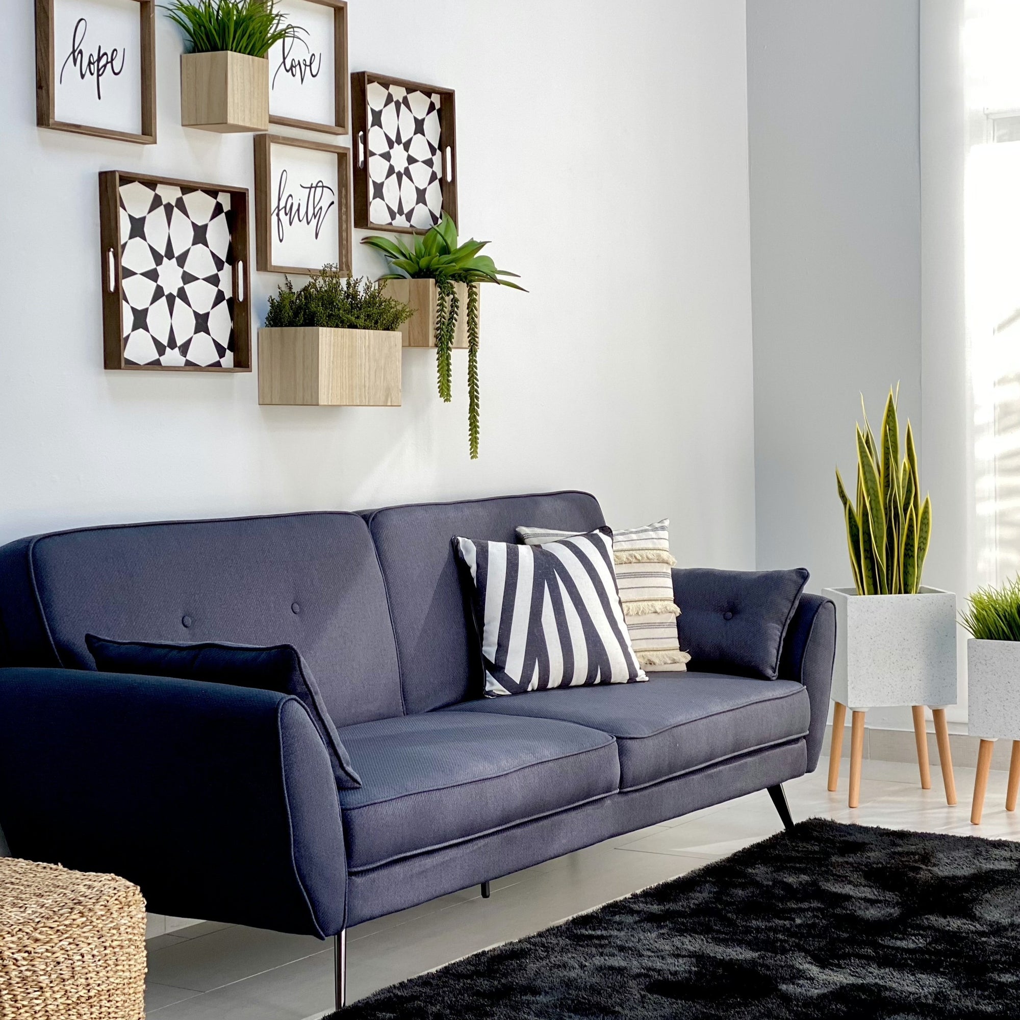 Blossom Black Futon