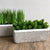 Small Base Textured Cement Vase