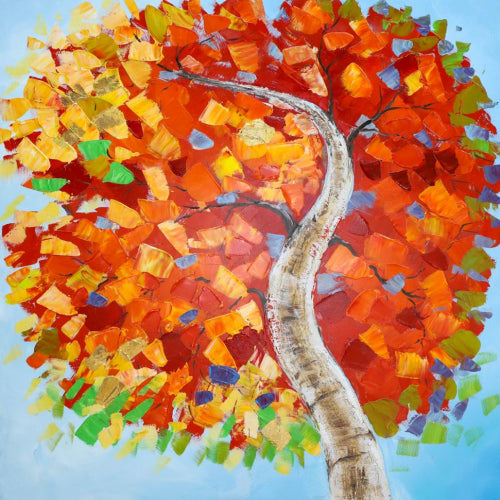 Sunset Tree Canvas Wall Art