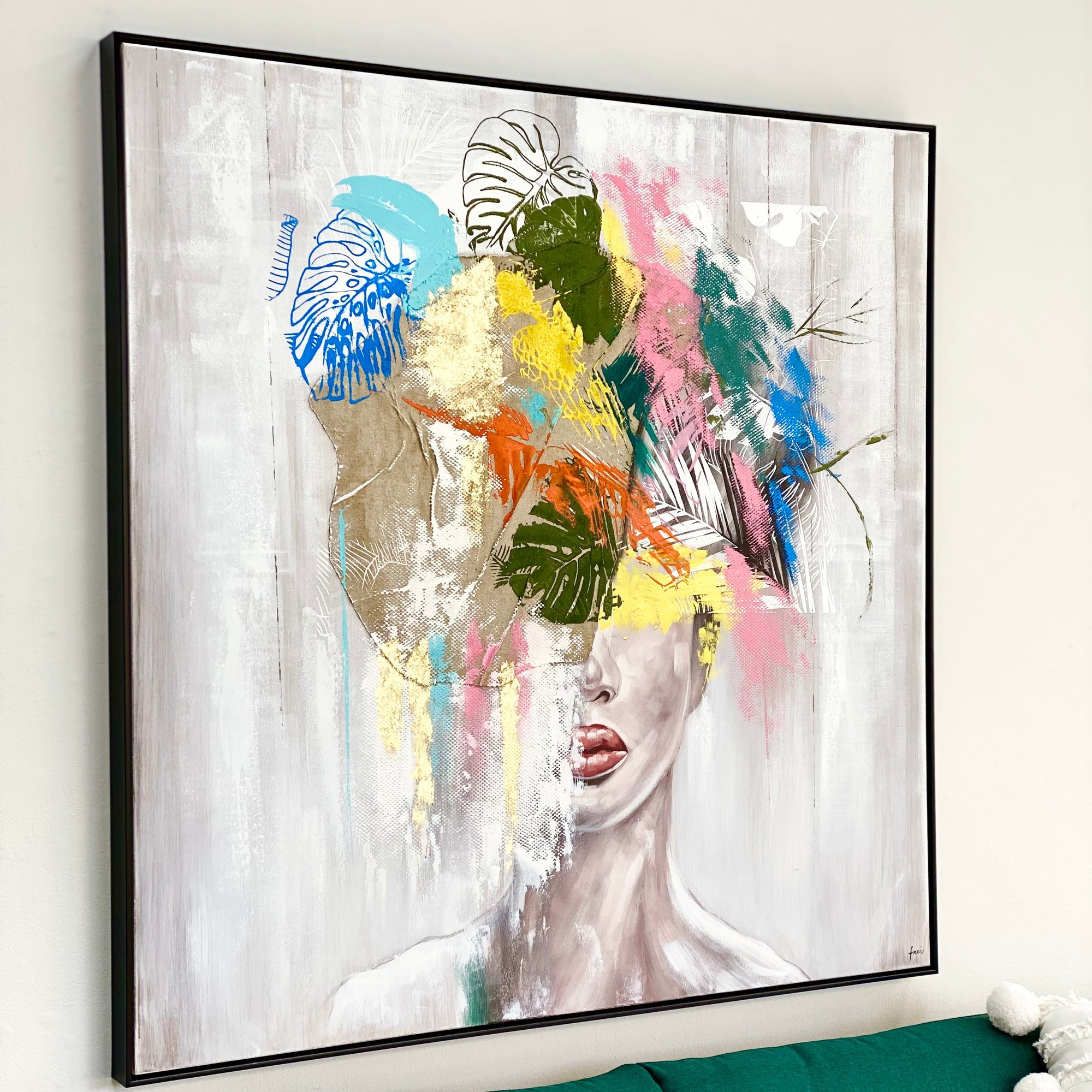 Creative Woman Hand Painted Wall Art