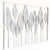 Metal Wall Art of White Leaves