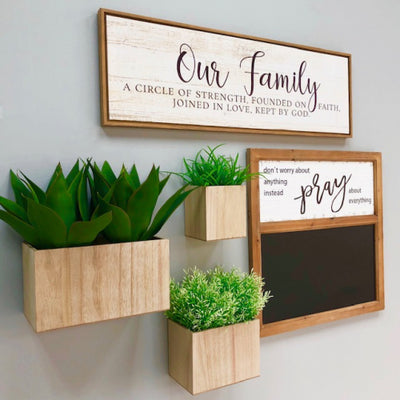 Pray Wooden Blackboard Wall Decor