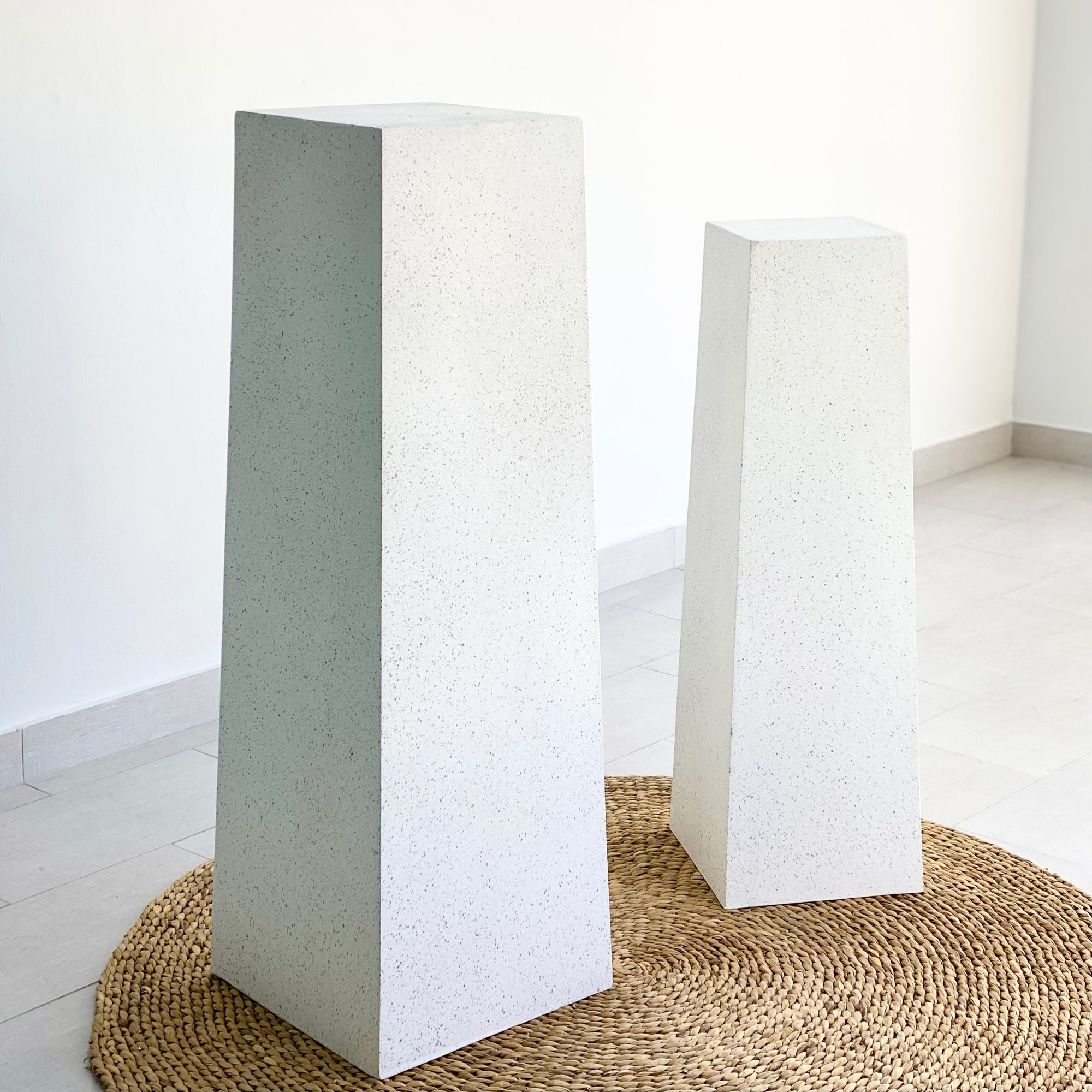 Column Fiber Clay Terrazzo Planter