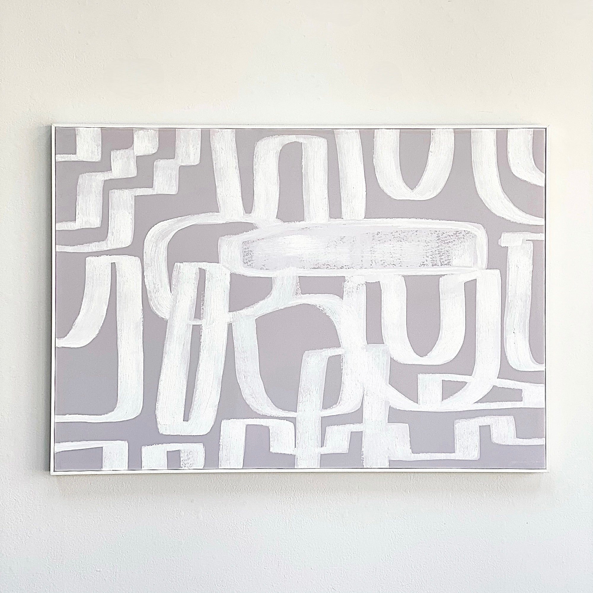 Labyrinth Framed Canvas Wall Art