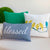 Green Solid Throw Pillow