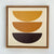 Ochre Arc Framed Canvas Wall Art