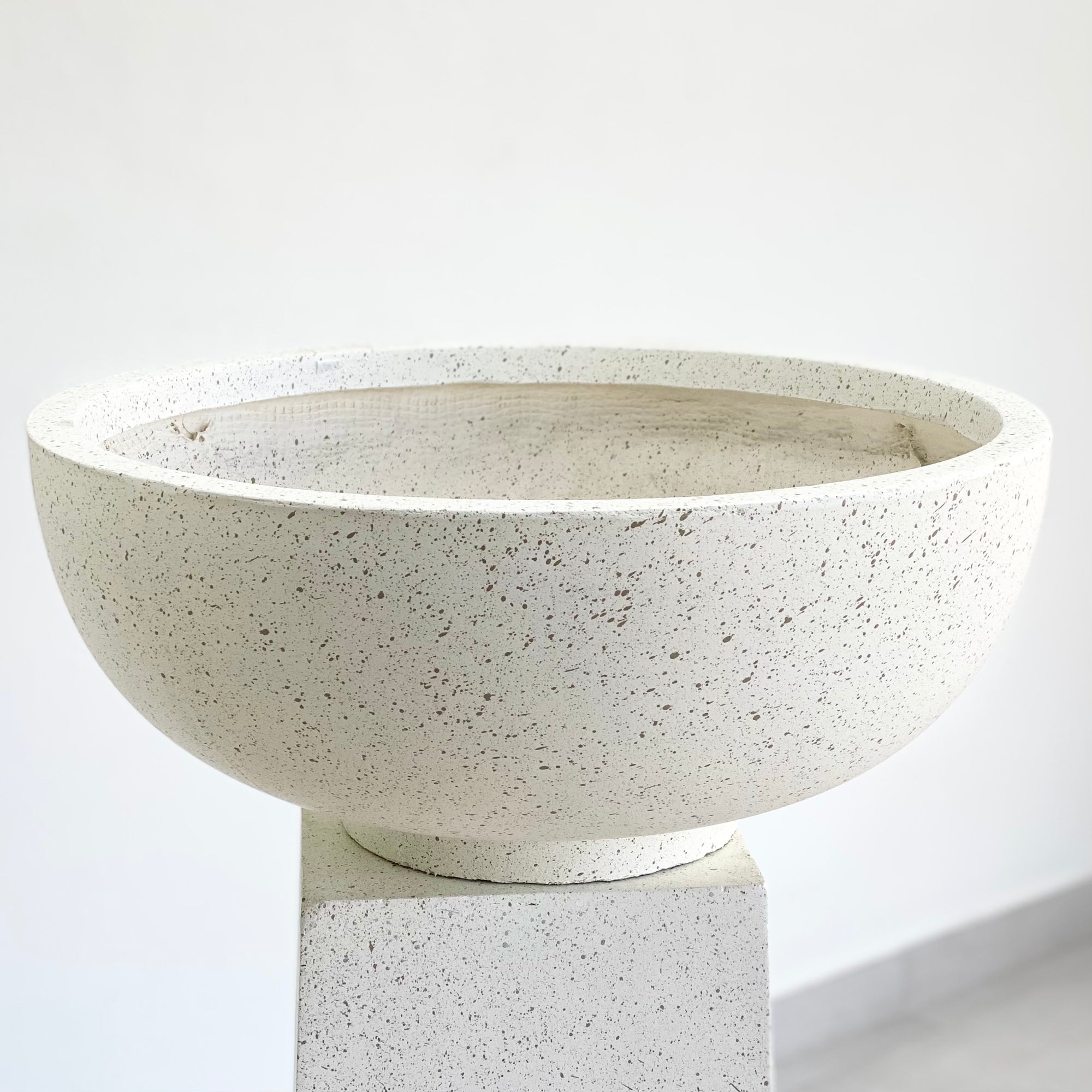 Concavity Fiber Clay Terrazzo Planter