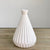 Ceramic Round White Vase with Trumpet Mouth
