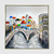Picturesque Village Oil Framed Hand Painted Wall Art