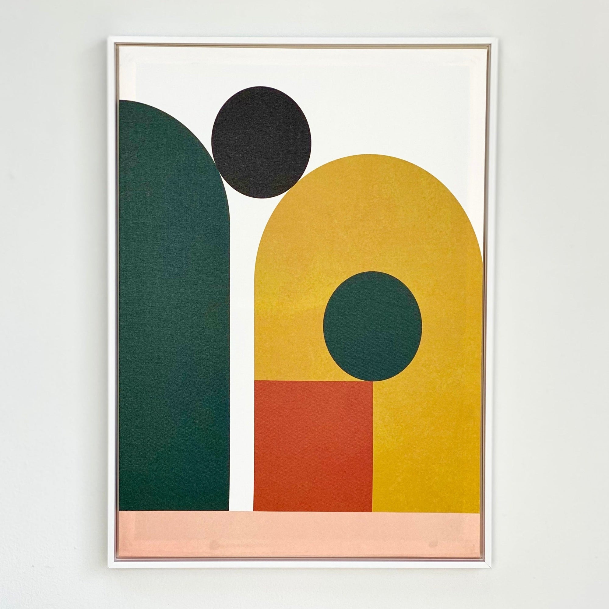 Aesthetic Arcs Framed Canvas Print Wall Art