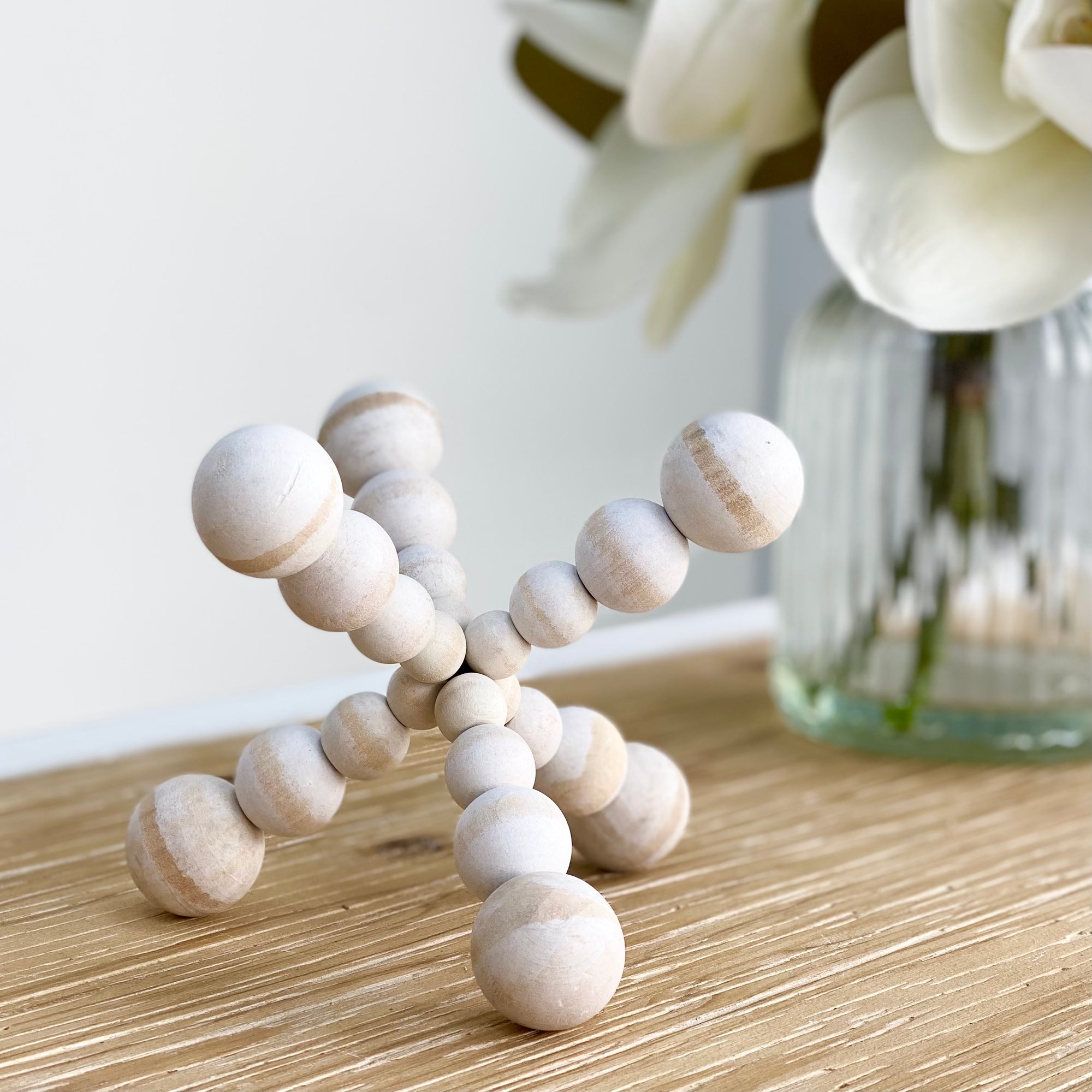 Wooden Bead Jack Decor