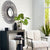 Shams Black Wall Round Mirror