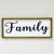 Wood Wall Art Cursive "Family"