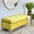 Royal Yellow Velvet Bench