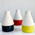 Black Bottom Ceramic Bud Vase