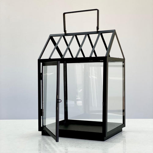 Metallic Black house Classic Lantern