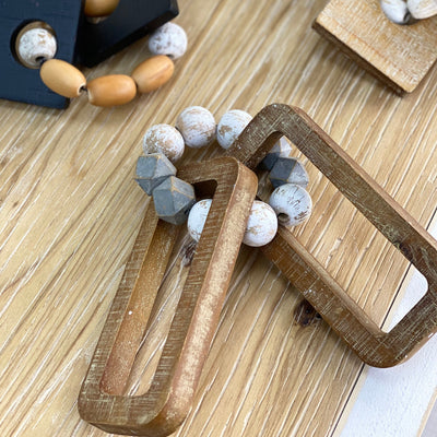 Wooden Link and Beads Decor
