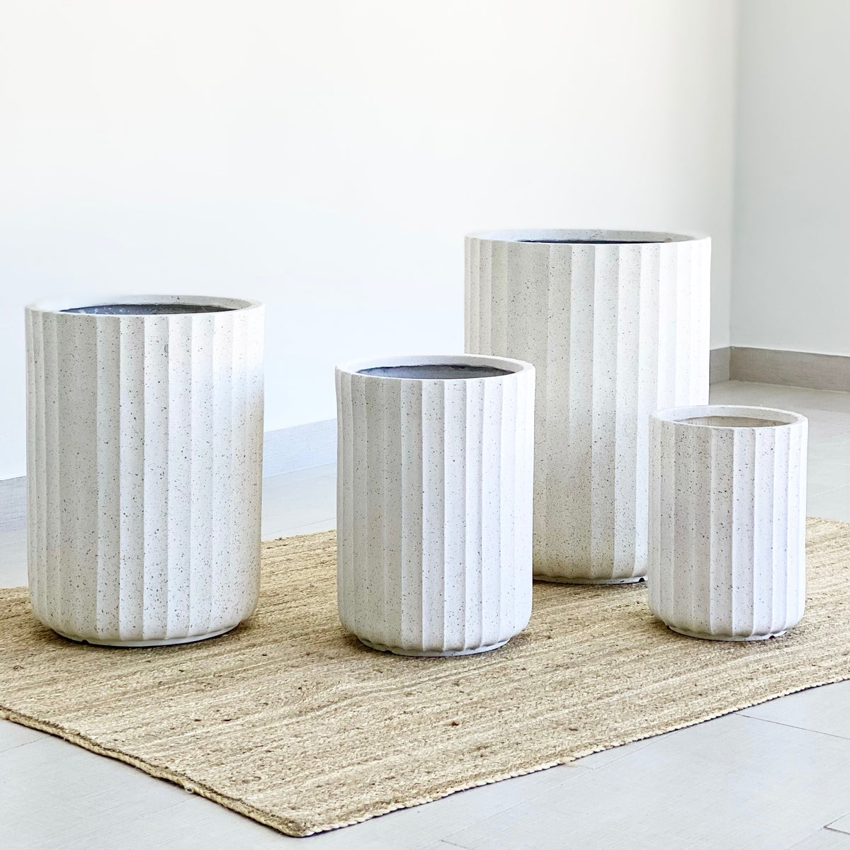 Carousel Fiber Clay Terrazzo Planter